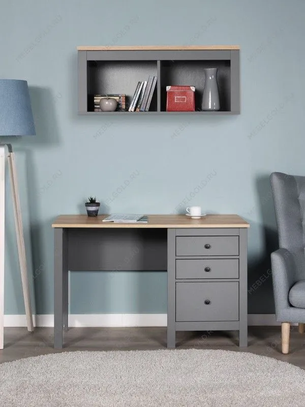 Стол письменный Сага, 120х56, серый/ясень | изображение 5