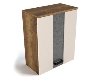 Шкаф со стеклом ШСТ-60, Адель (600*320*742) Кашемир, 20131