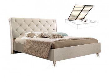 Кровать с подъемным механизмом Венеция (Дуб седан) 1,4 м велюр ВНКР140-2[3]