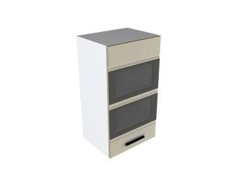 Шкаф со стеклом ШСТ-40, Канзас (400*320*720) Капучино Софт, 20927