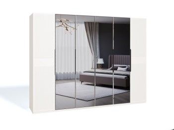 Шкаф Стелла 6-дверный белый