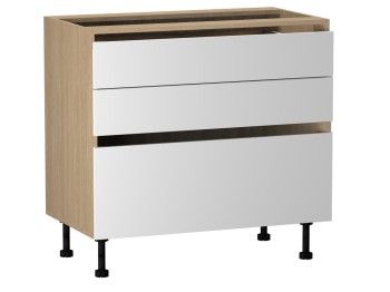 Стол с ящиками СЯ-90, Женева (900*520*870) Дуб Палермо/Белый матовый, 22422