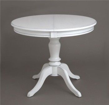 Стол Эгина (Белый/патина серебро/шпон дуб)