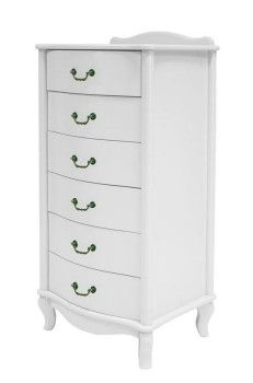Комод Джульетта узкий 6 ящ. (молочный дуб)