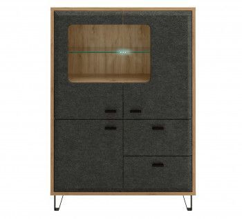 Тумба Грейс KOM2W1D2S с подсветкой