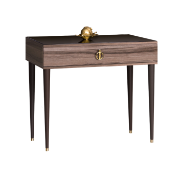 Стол туалетный узкий Римини (Орех империя/Золото) РМСТ-1[9]