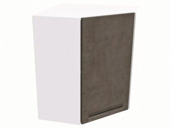 Шкаф угловой ШУ-60, Грей (600*600*720) Бетон темный, 21435