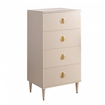 Комод 4 ящика Римини СОЛО (беж золото) - Выставка м. Марьина роща