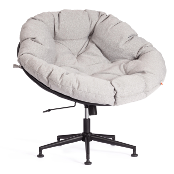 Кресло CLOUDE, рогожка/металл, 97х98х90-96см, серо-бежевый, 3M 16/2