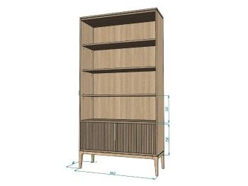 Стеллаж Bryce (Дуб Честерфилд)