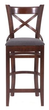 Стул барный Hugo (темный тон/темно-серый М07)