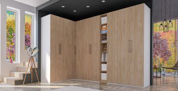 Гардероб Отис П3 с фасадом ЛДСП (дуб прованс)