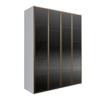 Шкаф 4-х дверный Bogemia Air (Белый/Золото) БМШ2/4(4)