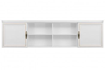 Секция навесная мост Натали белый глянец