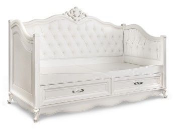 Диван кровать Мишель белый матовый