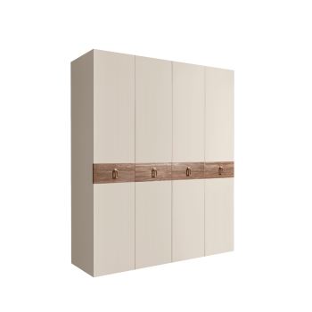 Шкаф 4-х дв. Bogemia Wood Fa (Слоновая кость/Золото) БМШ2/4(Wo)