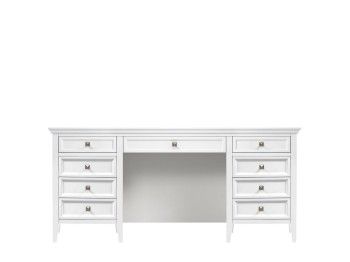 Стол письменный двухтумбовый Manhattan (Белый)