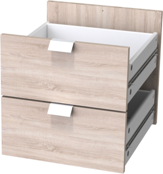 КАЛЛАКС / ФОРА Дверца 4.3 с задней стенкой в комплекте для открытого стеллажа, цвет дуб беленый