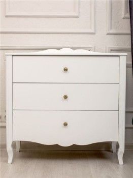 Комод Версаль 3 ящика (белый)
