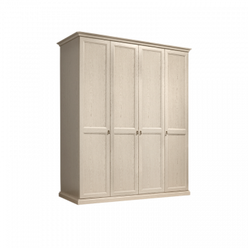 Шкаф 4-х дв. (без зеркал) для платья и белья Венеция дуб седан ВНШ2/4