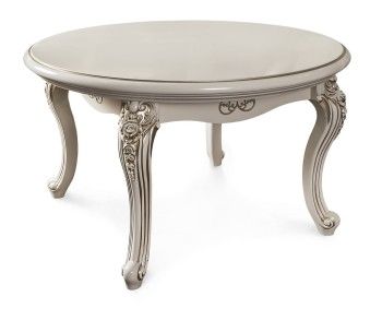 Столик круглый Джоконда крем глянец