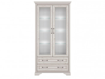 Шкаф-витрина Стилиус REG2W2S с подсветкой (Лиственница сибирская)