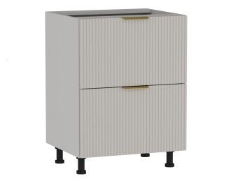 Стол с ящиками СЯ-2-60 , Монза (600*523*820) Экокожа Бежевый, 23122