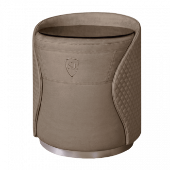 Пуф-тумба Пепельно-коричневый (новабук) серебро Sweet dreams PS-101