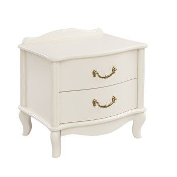 Прикроватная тумбочка Джульетта (2 ящика) молочный дуб