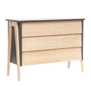 Комод Сканди 3 ящ. (Дуб / серый ясень)