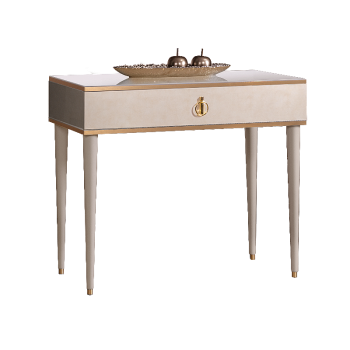 Стол туалетный узкий Римини (Латте/Золото) РМСТ-1[9]
