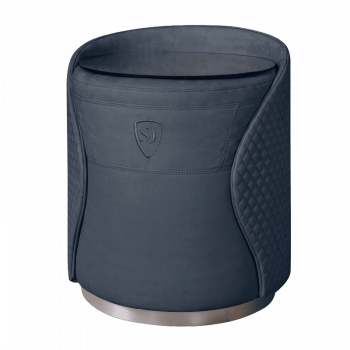 Пуф-тумба Антрацит (новабук) серебро Sweet dreams PS-101