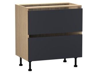 Стол с ящиками СЯ-80 (2), Женева (800*520*870) Дуб Палермо/Синий матовый, 22519