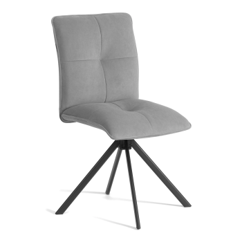 Стул обеденный Sweet, поворотный механизм 360, велюр, серый, 29
