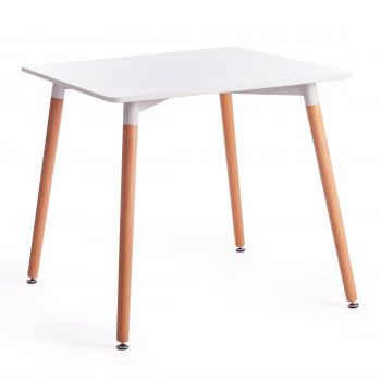 Стол JOHN (mod. T1003) White (Белый) / Natural (натуральный)