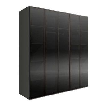 Шкаф 5-ти дв. Bogemia Air (Серый/Черный) БМШ2/5(5)