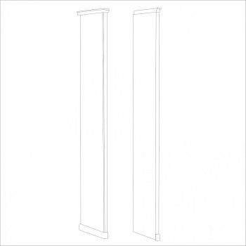 Натали стоевая к шкафу правая белый глянец