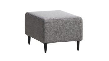 Пуф Киркас светло-серый, рогожка