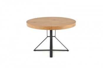 Стол обеденный Halmar MERCY раскладной (дуб золотой/черный)