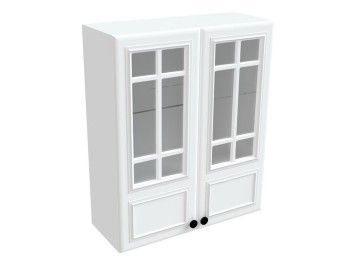 Шкаф со стеклом ШСТ-80, Бьянка (800*320*960) Белый, 21133