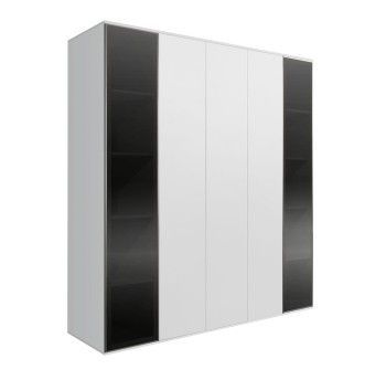 Шкаф 5-ти дв. Bogemia Air (Белый/Серебро) БМШ2/5(2)