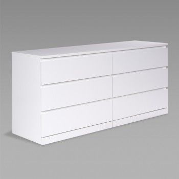 Варма Прайм 6Д комод 160x77x48, белый