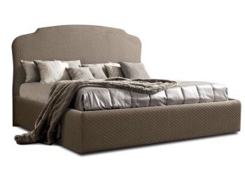 Кровать Римини 1,8 м, с подъемным механизмом (пепел), РМКР180-2[3], стеганые царги
