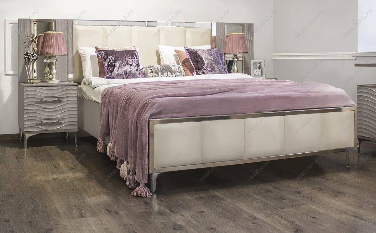 Зеркало Гравита для прикроватной серый камень глянец | изображение 3