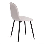 Стул BREEZE (mod. 4724), Велюр/металл, 44 х 53 х 87 см, Light grey (светло-серый) HLR14 / черный | изображение 3