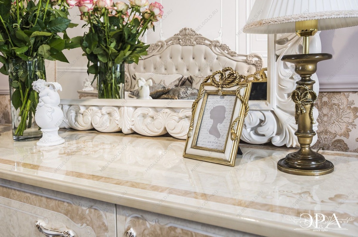 Зеркало Патрисия ППУ крем корень глянец 2 (гостиная) | изображение 4