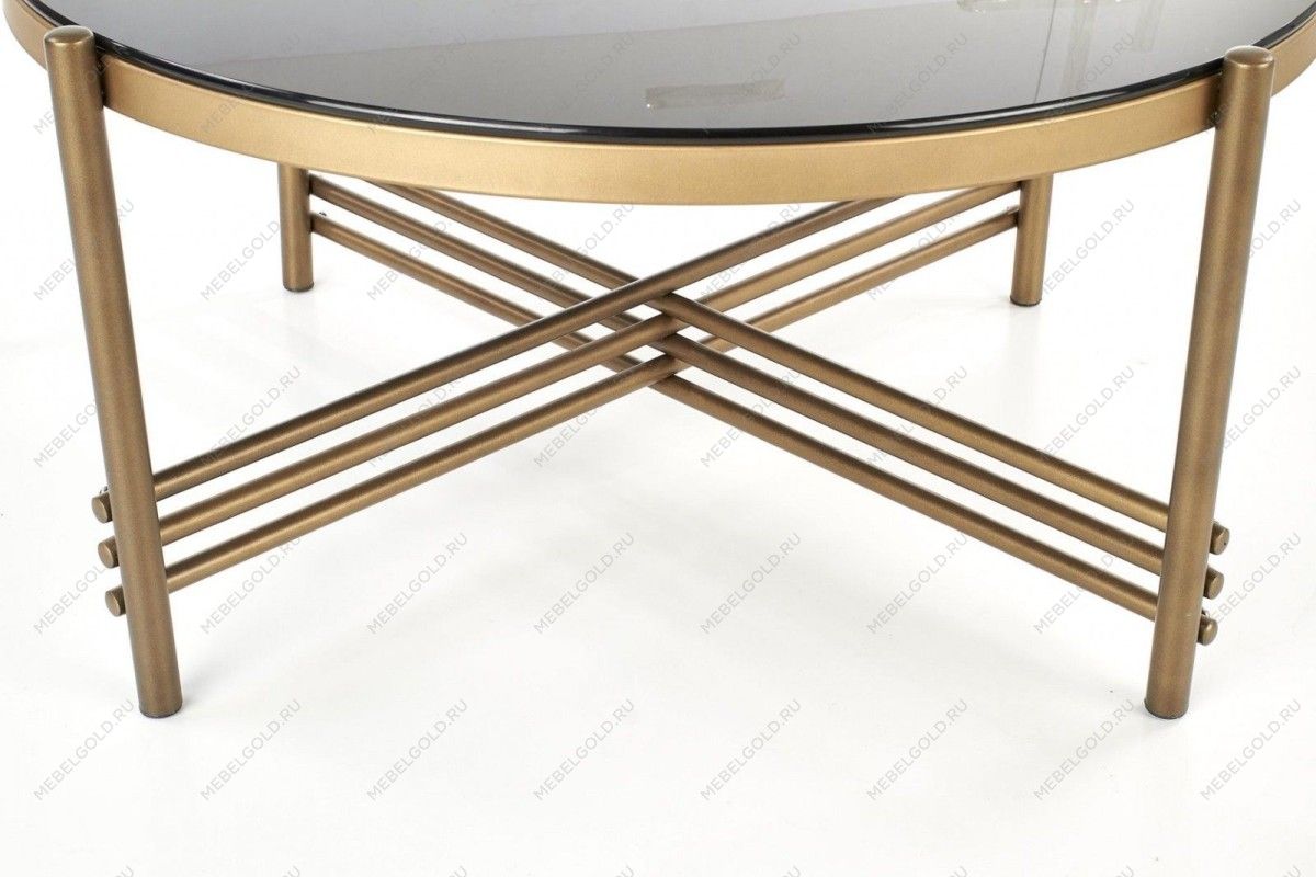 Стол журнальный Halmar ISMENA (черный/золотой) | изображение 4