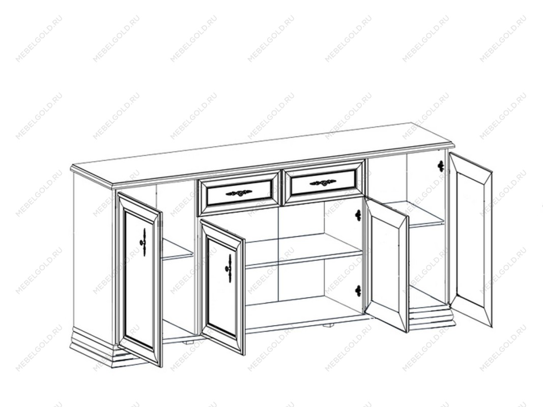 Тумба Кентаки KOM4D2S каштан | изображение 2