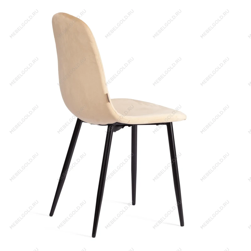 Стул BREEZE (mod. JSC-58), Велюр/металл, 44 х 53 х 86 см, sandy (песочный) HLR6 / черный | изображение 2
