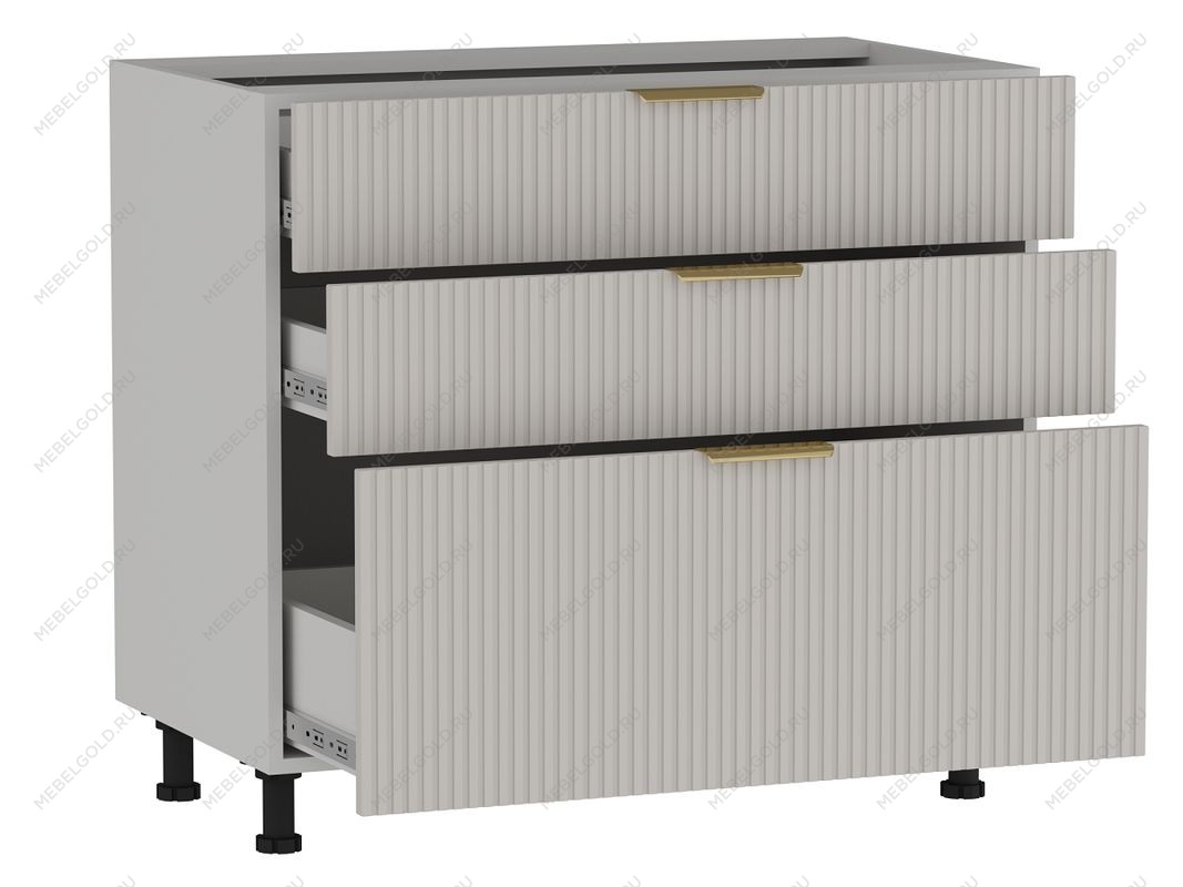 Стол с ящиками СЯ-90 (176/356), Монза (900*523*820) Экокожа Бежевый, 23121 | изображение 1